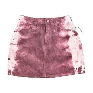 🌸NWT Pacsun- Pink Tie-dye Corduroy Mini Skirt- Size 25